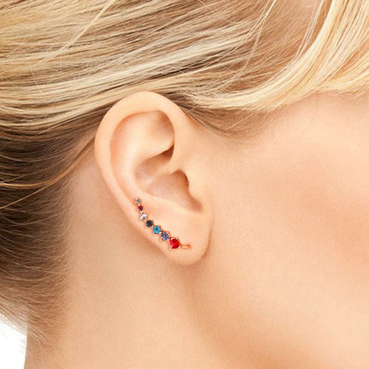 Aretes de Zirconia Colgante en Estilo Simple - Image 3