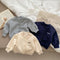 Cardigan Infantil con Forro Polar y Bordado de Letras