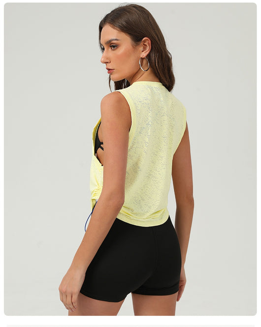 Blusa Deportiva Sin Mangas Jacquard para Mujer - Transpirable - Image 11