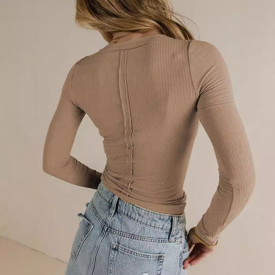 Blusa Ajustada Y2K Otoño para Mujer - Estilo Europeo y Americano - Image 2