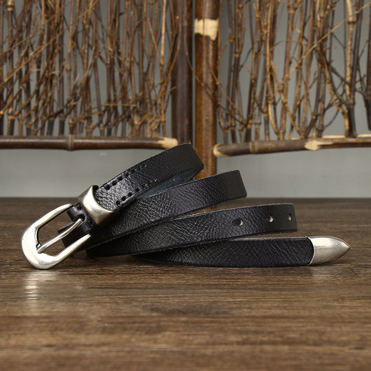 Cinturón de Cuero Retro Versátil 18cm - Estilo Clásico Personalizado - Image 4