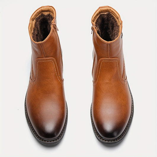 Botas de Vestir con Cierre y Detalles de Piel Sintética - Image 11