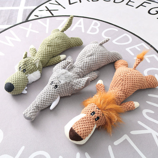 Juguete Peluche Cachorro Interactivo con Sonido Chirriante para Perros Pequeños