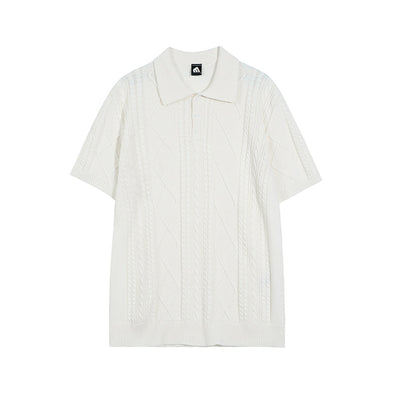 Suéter T-Shirt Hombre Cuello Solapa Verano Oversize - Image 4