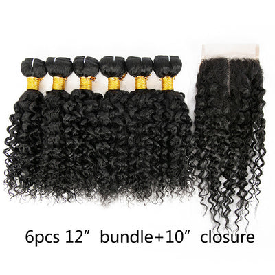 Set de 7 Piezas de Cabello Humano Rizado - Extensiones Cortina Rizos Naturales - Image 12