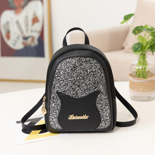 Mochila Mini Brillante para Mujer - Bolso Versátil con Lentejuelas y Monedero - Image 5