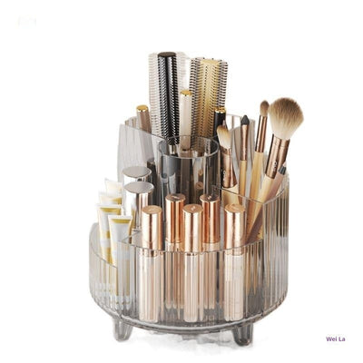 Organizador de Cosméticos Giratorio Grande con Espejo - Almacenamiento Acrílico Transparente - Image 19