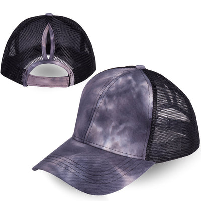 Gorra de Béisbol Tie-Dye con Cola de Caballo - Image 6