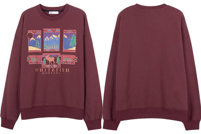 Sudadera Estampada Cuello Redondo para Mujer - Image 13