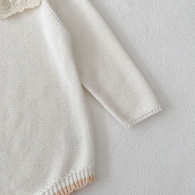 Suéter Infantil Otoño con Cuello de Encaje y Manga Larga - Image 15