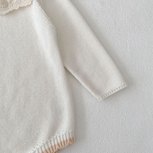 Suéter Infantil Otoño con Cuello de Encaje y Manga Larga - Image 15