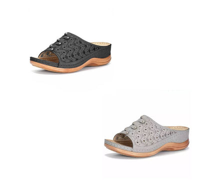 Sandalias Casuales para Mujer con Suela Gruesa y Diseño Ahuecado - Image 8