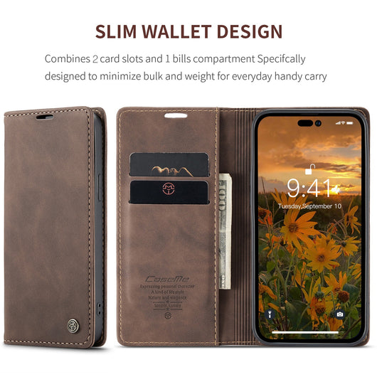 Funda Magnética de Cuero para Teléfono con Cartera Integrada - Image 33