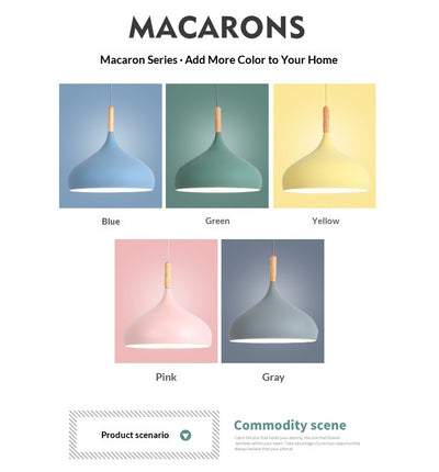 Lámpara Colgante LED Macaron de Aluminio - Diseño Decorativo Moderno - Image 14