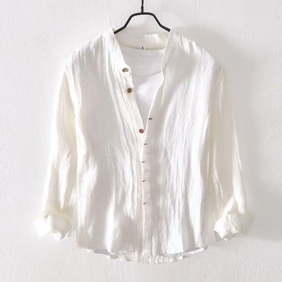 Camisa de Lino Manga Larga Clásica - Image 6