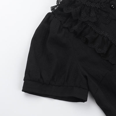 Camisa Jacquard Texturizada Estilo Gótico Oscuro Slim Versátil - Image 10
