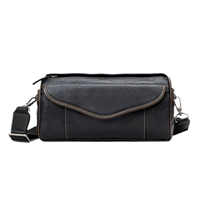 Bolsa Crossbody de Cuero Curtido al Vegetal para Hombre - Estilo Vintage - Image 5