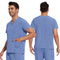 Conjunto de Uniformes Médicos para Hombre con Tela Elástica y Secado Rápido