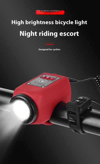 Luz Frontal con Claxon de Alta Potencia para Bicicleta - Recargable USB y Resistente al Agua - Image 12