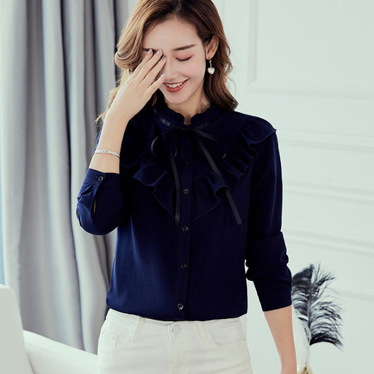 Blusa de Chifón Versátil para Mujer - Estilo Casual Moderno - Image 7