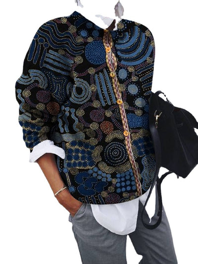 Cardigan Estampado Geométrico Manga Larga - Image 10