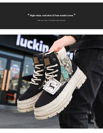 Botas de Trabajo Altas Versátiles para Hombre - Estilo Casual Imprescindible - Image 16