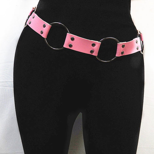 Cadena de Cintura Punk con Diseño Cóncavo Fuego - Image 6