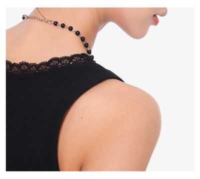 Camisola Negra de Encaje con Cuello U - Top Slim Ajustado para Mujer - Image 27