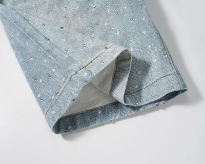 Shorts de Mezclilla con Cinturón Brillante Estilo Ins - Image 31