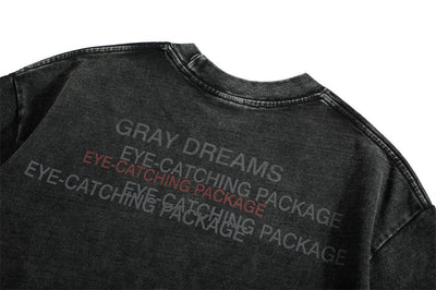 Playera Estampada con Letras Desgastadas para Hombre - Image 13