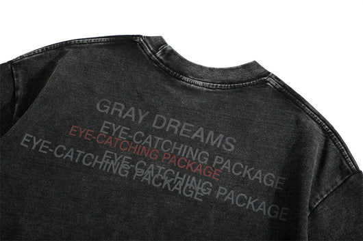 Playera Estampada con Letras Desgastadas para Hombre - Image 13