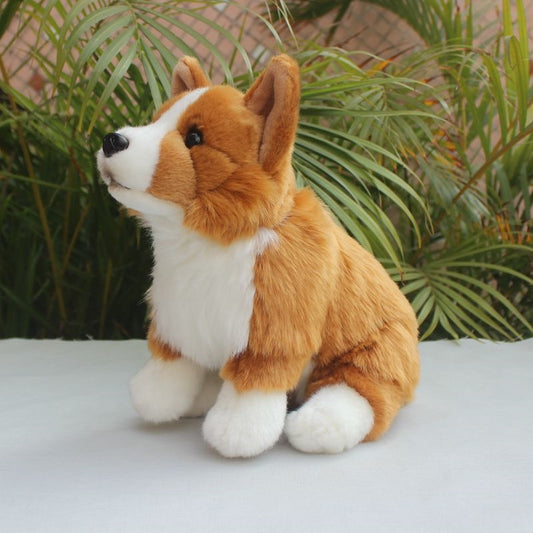 Peluche Perrito Corgi Realista - Juguete de Simulación Premium