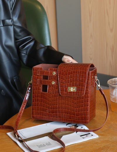 Bolso Crossbody con Diseño de Patrón de Piedra - Image 8