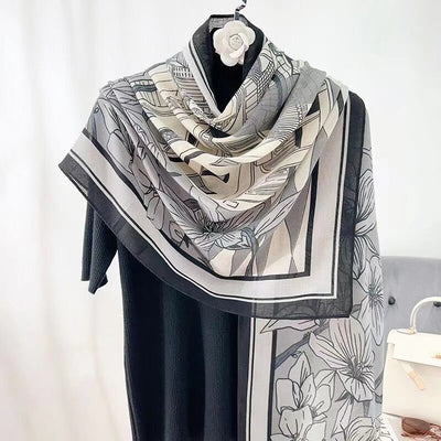 Foulard de Algodón y Lino Ligero - Pareo Sedoso Protección Solar para Playa y Viajes - Image 64