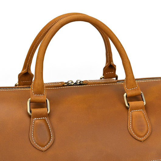 Bolsa de Viaje Cuero Vintage Crazy Horse Gran Capacidad - Image 22