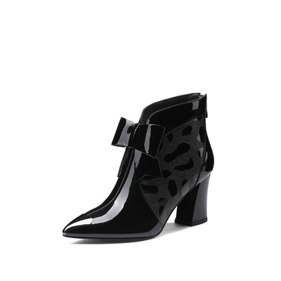 Botas de Tacón Grueso Puntiagudo - Image 7