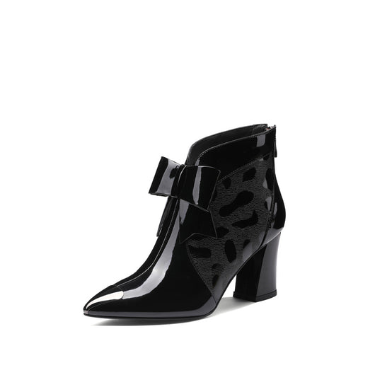 Botas de Tacón Grueso Puntiagudo - Image 7