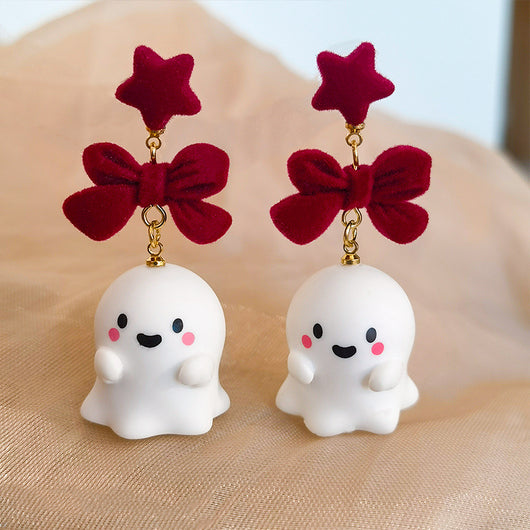 Aretes de Halloween con Fantasma Encantador