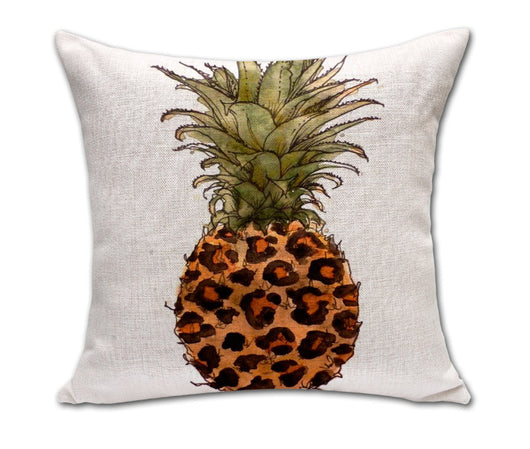 Almohada Decorativa Piña Sketch de Algodón y Lino para Sofá y Oficina - Image 5