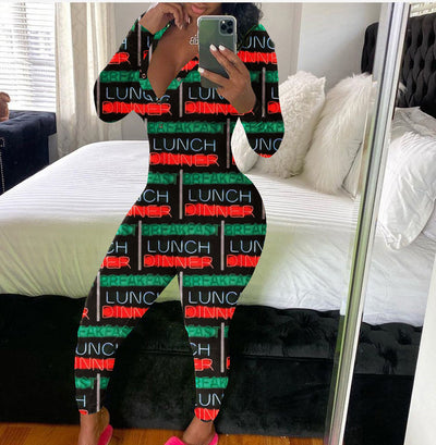 Jumpsuit Casual para Mujer con Estampado y Mangas Largas - Image 17