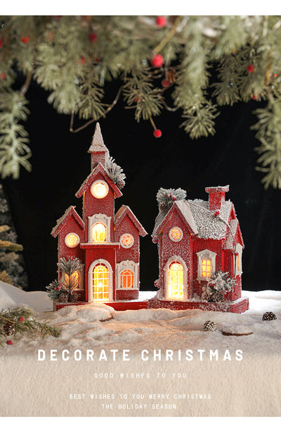 Casa de Nieve Luminosa Castelet - Regalo Creativo Navideño - Image 13