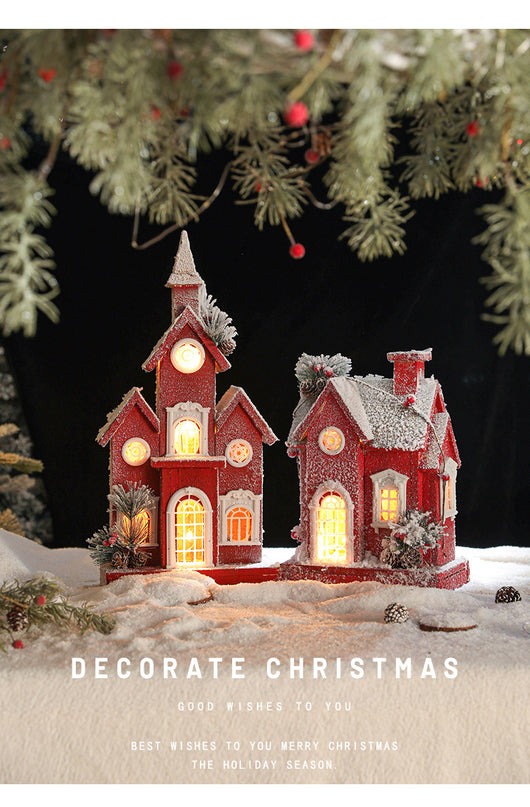 Casa de Nieve Luminosa Castelet - Regalo Creativo Navideño - Image 13