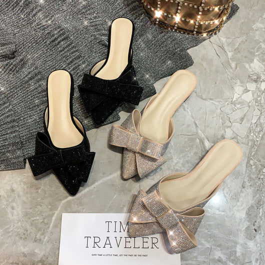 Sandalias Planas con Moño y Strass para Mujer - Image 13