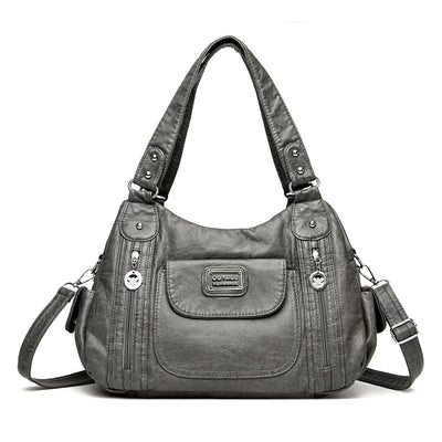 Bolso Tote de Moda para Mujer Estilo Retro Europeo Bolsa Mensajero Dumpling - Image 7