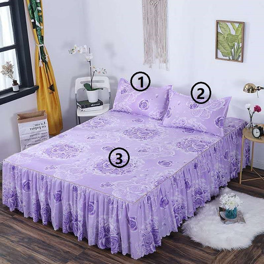 Juego de Cama Completo 3 Piezas: Sábana, Funda de Almohada y Cubrecama Suave - Image 9