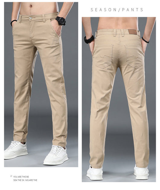 Pantalones de Vestir Elásticos Slim Fit con Cintura Ajustable - Image 19