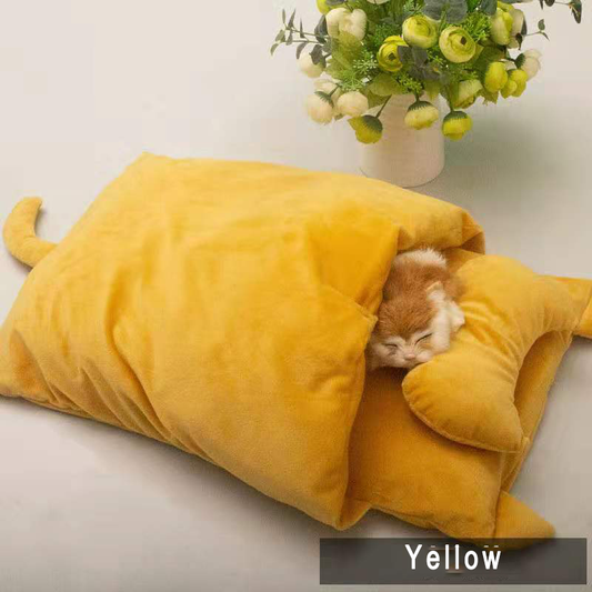 Saco de Dormir Térmico para Gatos - Cama Abrigada Estilo Japonés - Image 2