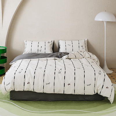 Juego de Cama 4 Piezas 100% Algodón con Estampado - Image 13