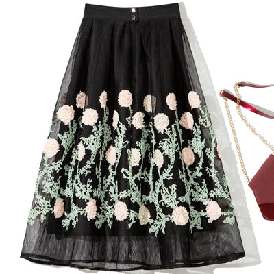 Falda Oscilante de Malla Floral Grande para Auto - Image 10