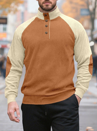 Chamarra Casual Raglan para Hombre - Cuello Alto Suelto Primavera Otoño - Image 25